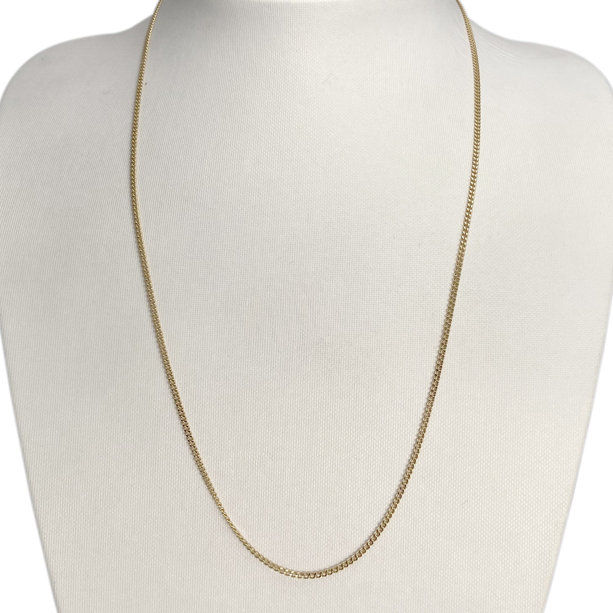Chaîne d'occasion or 750 jaune maille gourmette - vue 2