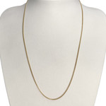 Chaîne d'occasion or 750 jaune maille gourmette - vue 2