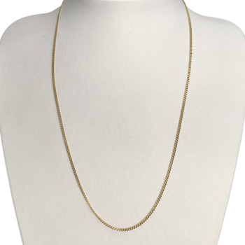 Tweedehands 750 geelgouden krulketting