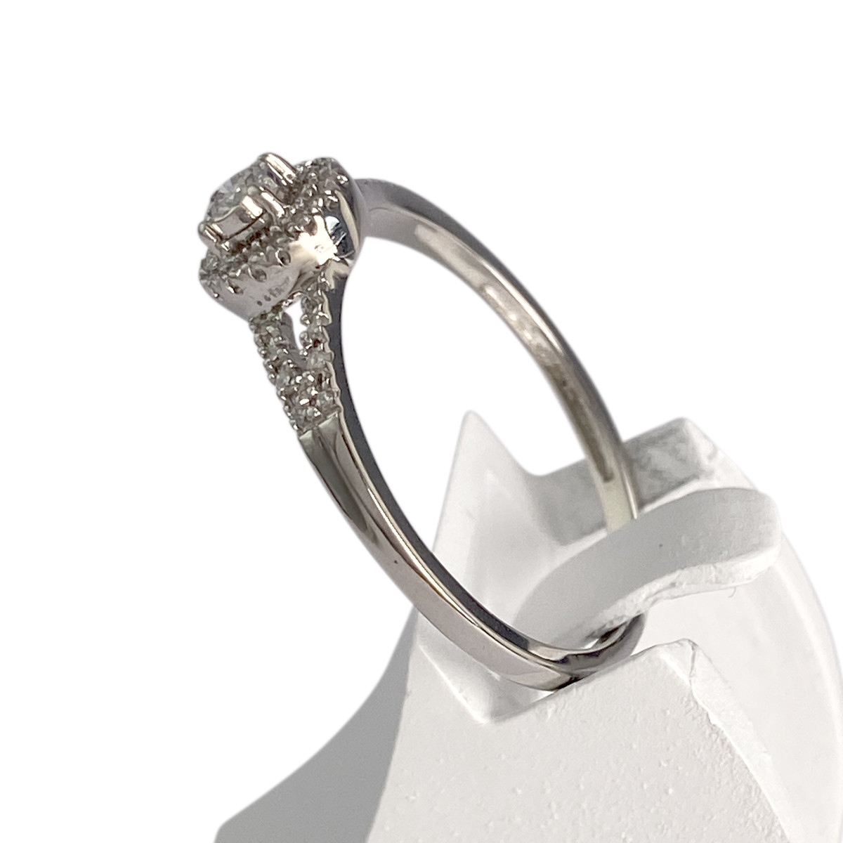 Bague MAUBOUSSIN d'occasion or 750 blanc diamants - vue 2