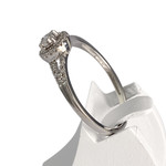 Bague MAUBOUSSIN d'occasion or 750 blanc diamants - vue 2