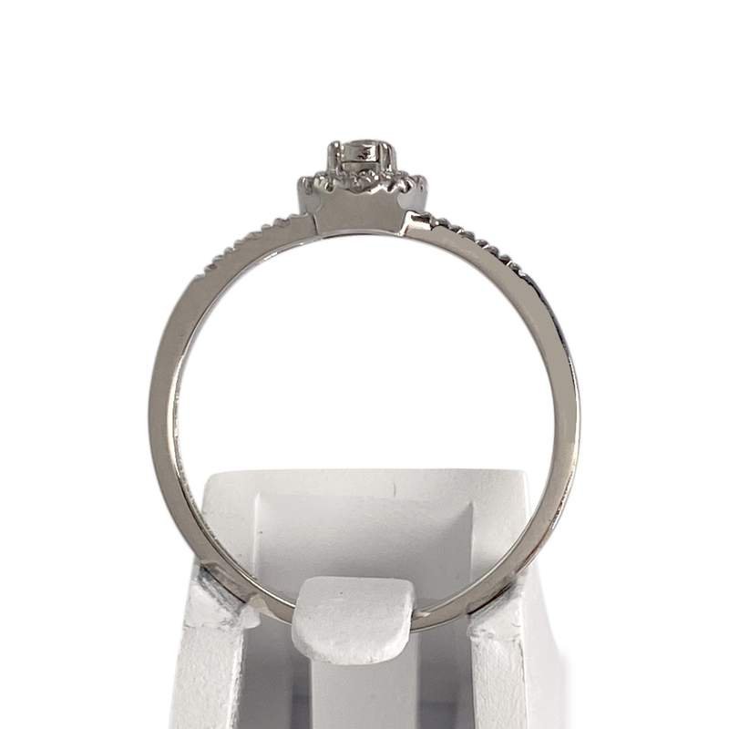 Bague MAUBOUSSIN d'occasion or 750 blanc diamants - vue 3