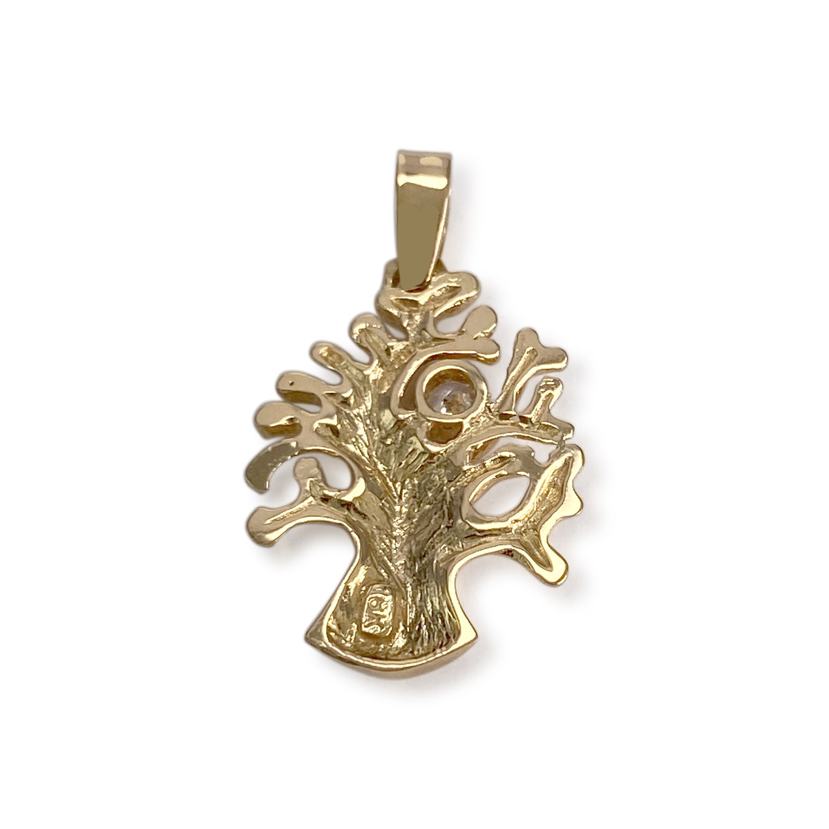 Pendentif d'occasion or 750 jaune arbrezirconia - vue 2