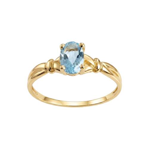 Bague d'occasion or 750 jaune topaze