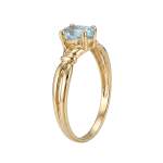 Bague d'occasion or 750 jaune topaze - vue 2