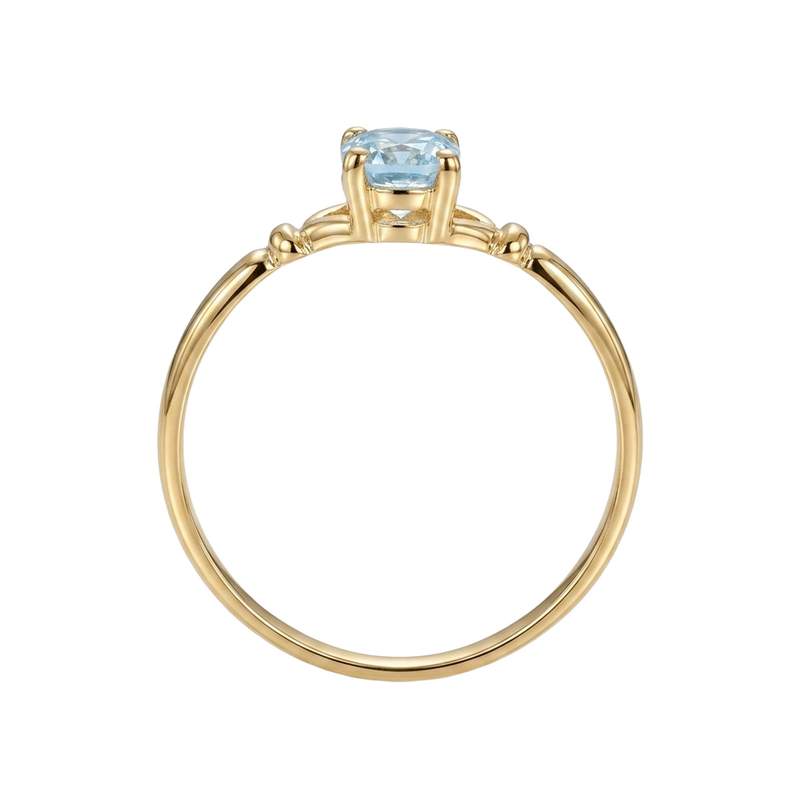 Bague d'occasion or 750 jaune topaze - vue 3