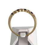 Bague d'occasion or 750 jaune diamants saphirs - vue 3
