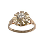 Bague d'occasion 2 ors 750 diamant - vue 1