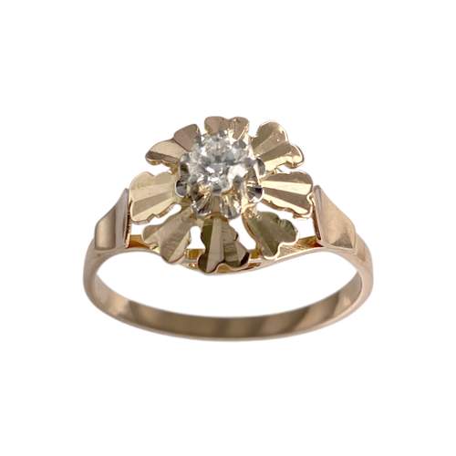 Bague d'occasion 2 ors 750 diamant