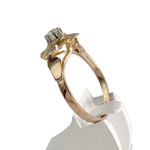 Bague d'occasion 2 ors 750 diamant - vue 2