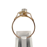 Bague d'occasion 2 ors 750 diamant - vue 3