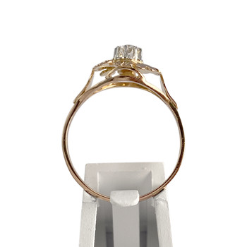 Second-hand 2 gold 750 diamond ring
