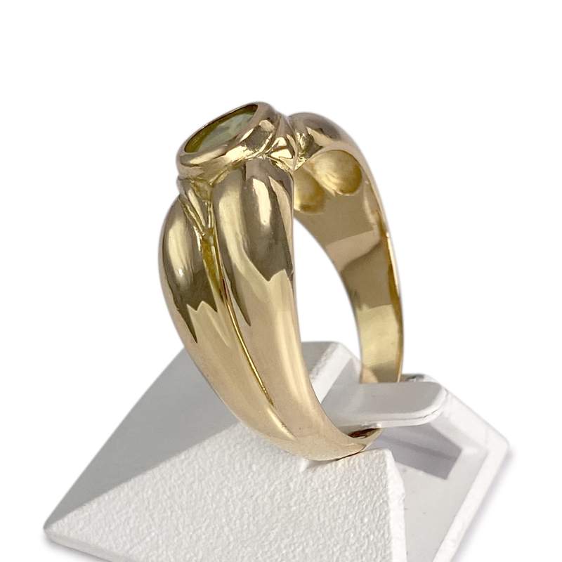 Bague d'occasion or 750 jaune peridot - vue 2