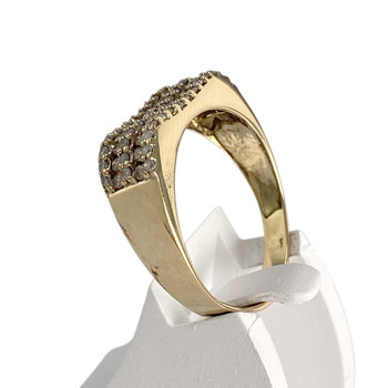 Bague d'occasion or 750 jaune diamants
