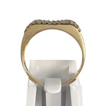 Bague d'occasion or 750 jaune diamants - vue 3