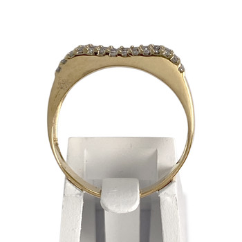 Bague d'occasion or 750 jaune diamants