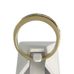 Bague d'occasion or 750 jaune diamants saphirs - vue 3