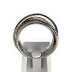 Bague d'occasion or 750 blanc diamants - vue 3