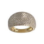 Bague d'occasion or 750 jaune diamants - vue 1
