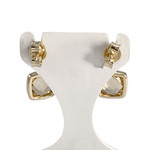 Boucles d'oreilles d'occasion or 375 jaune citrines - vue 3