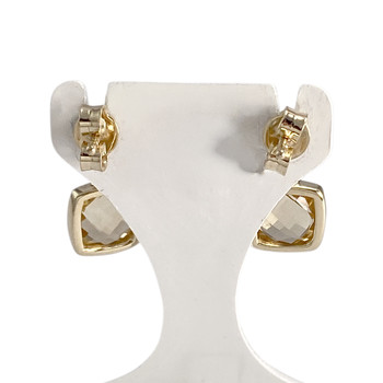Boucles d'oreilles d'occasion or 375 jaune citrines