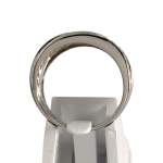 Bague d'occasion or 750 blanc diamants - vue 3