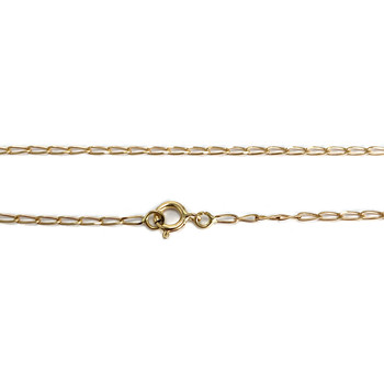 Collier d'occasion or 750 jaune maille cheval ambres
