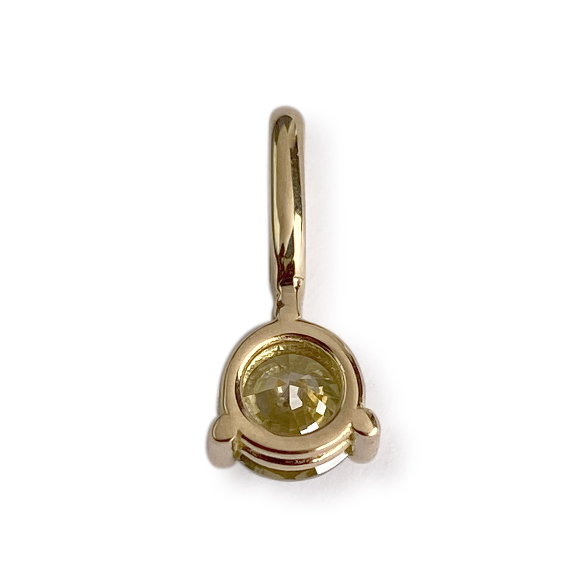 Pendentif d'occasion or 750 jaune diamant jaune - vue 2