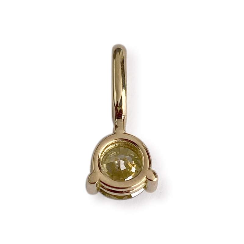 Pendentif d'occasion or 750 jaune diamant jaune - vue 2