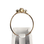 Bague d'occasion or 750 2 tons saphir diamants - vue 3