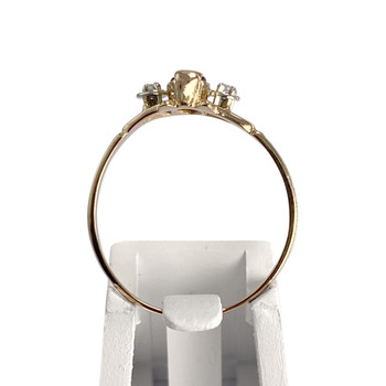 Bague d'occasion or 750 2 tons saphir diamants