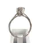 Bague d'occasion or 750 blanc diamants - vue 3