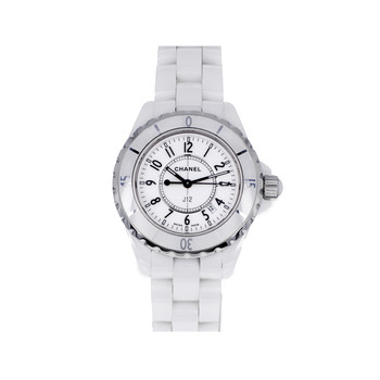 CHANEL J12 women's second hand watch quartz ceramic bracelet