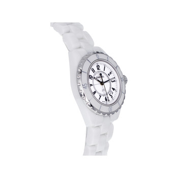CHANEL J12 women's second hand watch quartz ceramic bracelet