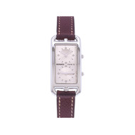 Used HERMES Cape Cod ladies quartz watch original leather strap
