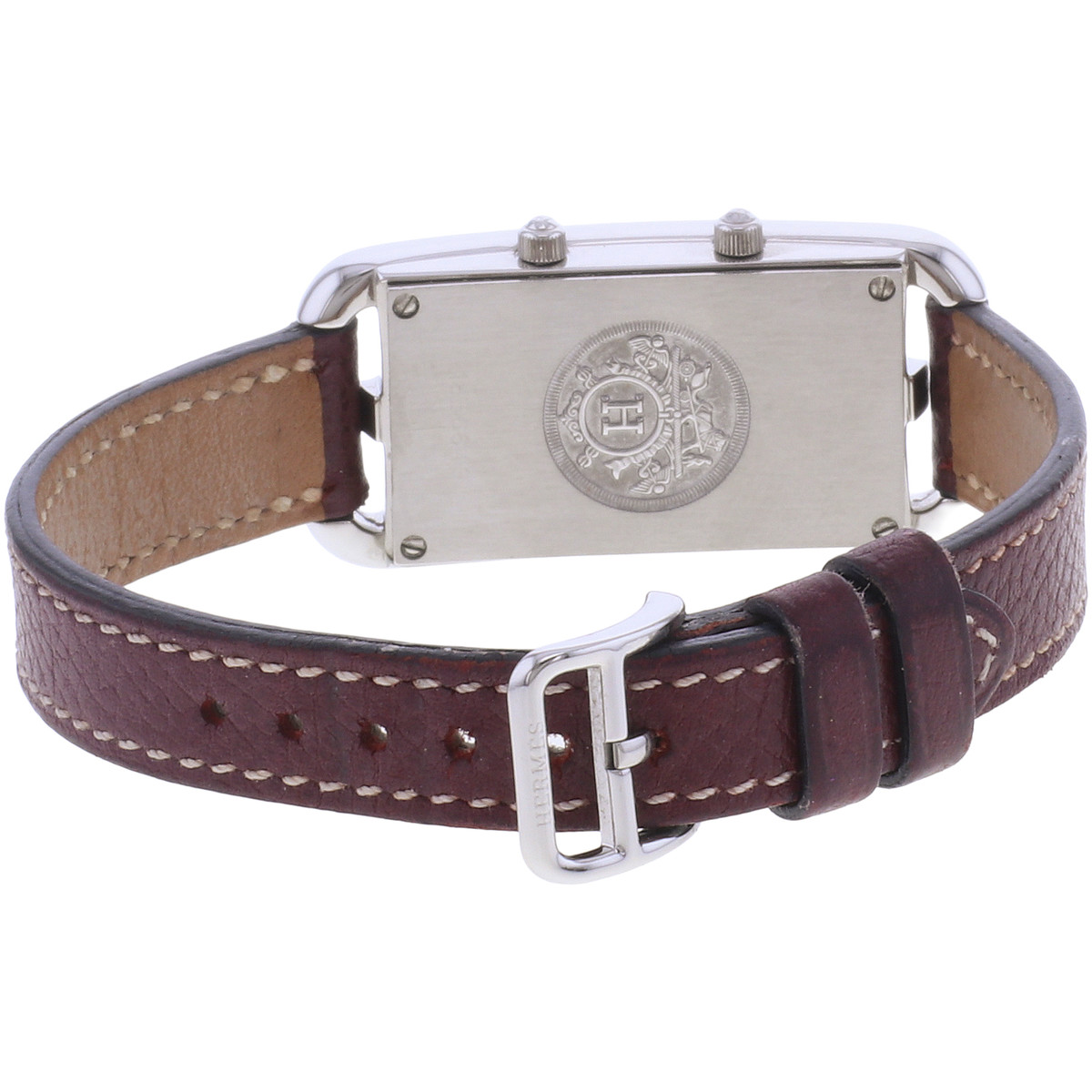 Tweedehands HERMES Cape Cod dameskwartshorloge met originele leren band - bekijk 3