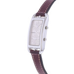 Montre d'occasion HERMES Cape Cod femme quartz bracelet cuir d'origine - vue D2