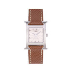 Montre d'occasion HERMES Heure H femme quartz bracelet cuir d'origine - vue 1