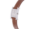Pre-owned HERMES Heure H women's quartz watch with original leather strap - view VD2