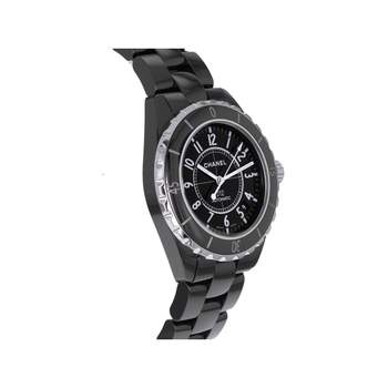 Second hand CHANEL J12 automatic ladies watch ceramic bracelet