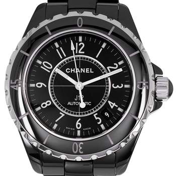 Second hand CHANEL J12 automatic ladies watch ceramic bracelet