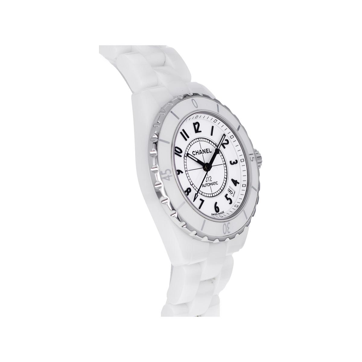 CHANEL J12 ladies' automatic watch with ceramic bracelet - view 2