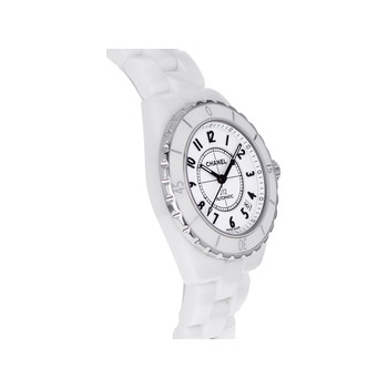Second hand CHANEL J12 automatic ladies watch ceramic bracelet