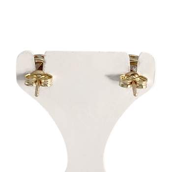 Boucles d'oreilles d'occasion or 375 jaune zirconias