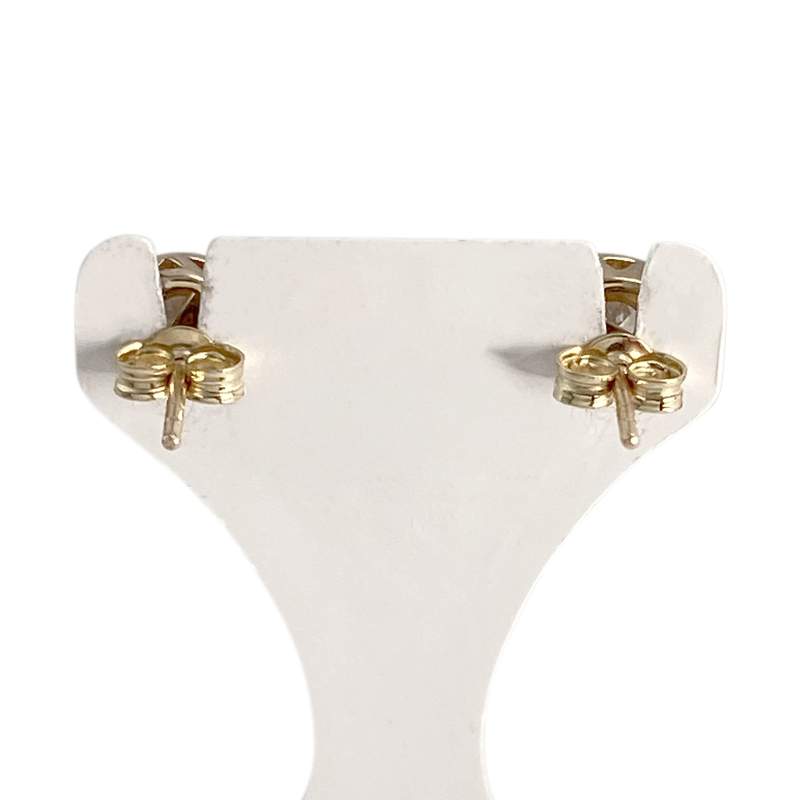 Boucles d'oreilles d'occasion or 375 jaune zirconias - vue 3