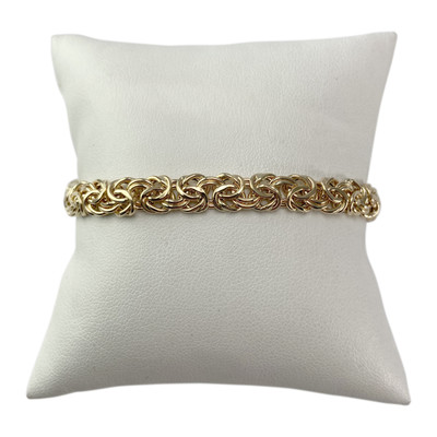 Bracelet d'occasion or 750 jaune maille royale 18,5 cm - vue 1