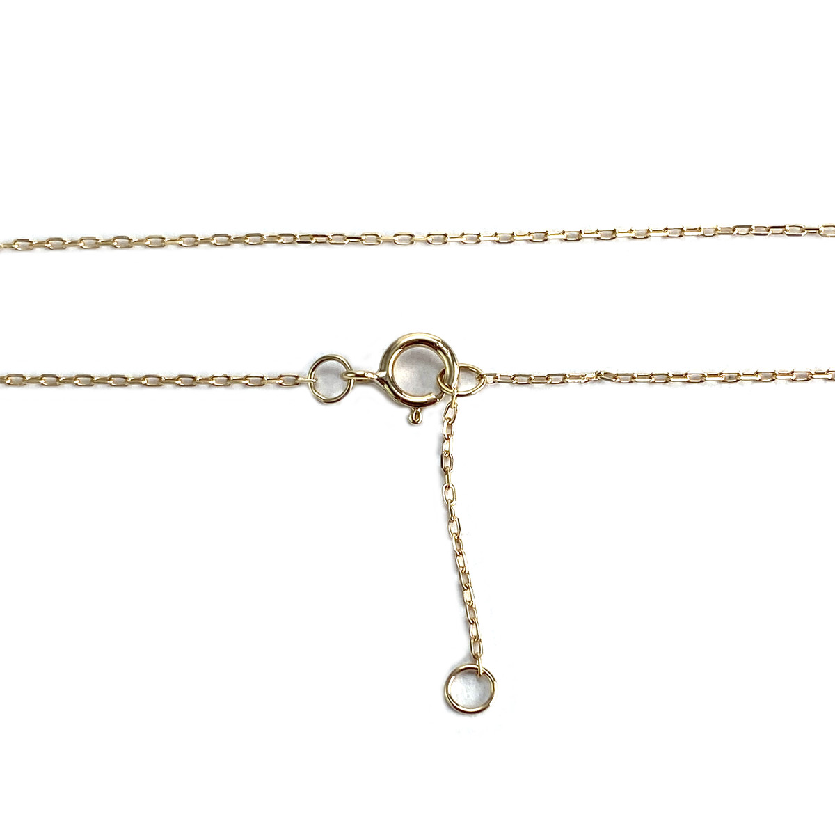 Collier d'occasion or 375 jaune coeur maille forcat zirconias - vue 3