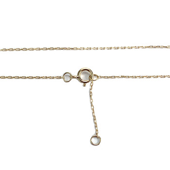 Collier d'occasion or 375 jaune coeur maille forcat zirconias