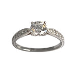Bague TIFFANY AND CO d'occasion platine diamant diamant - vue 1