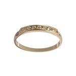 Bague d'occasion or 750 jaune diamant - vue 1